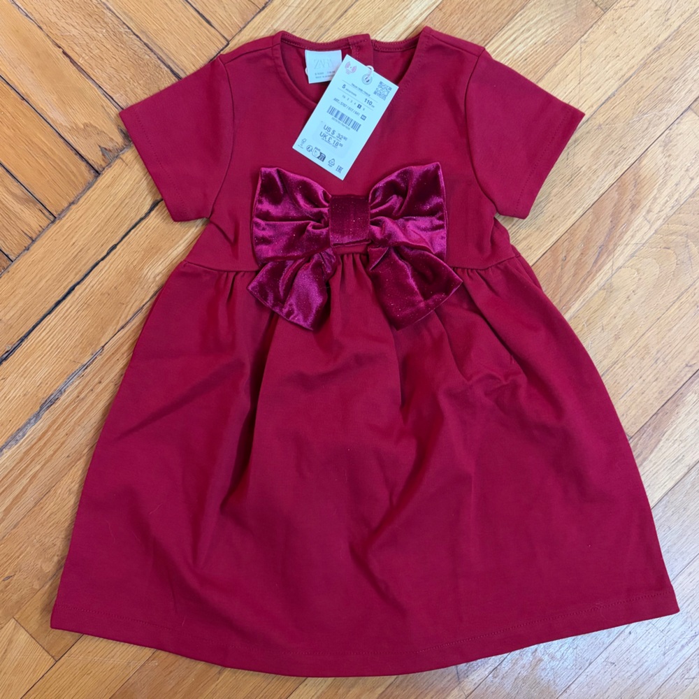 Zara Kids Formal Dress in Rich Red